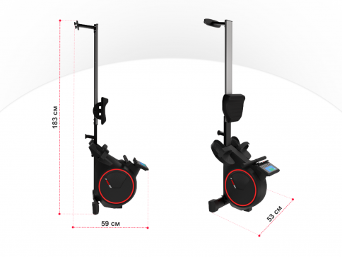 Гребной тренажер UNIX Fit Techno Rower 410E - 6